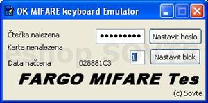 OK MIFARE-READ BLOCK- Emulátor klávesnice 